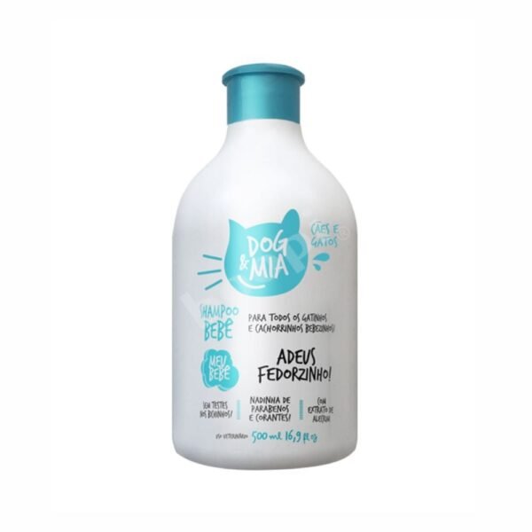 Shampoo Fihotes Meu Bebê Cães e Gatos Dog & Mia 500mL