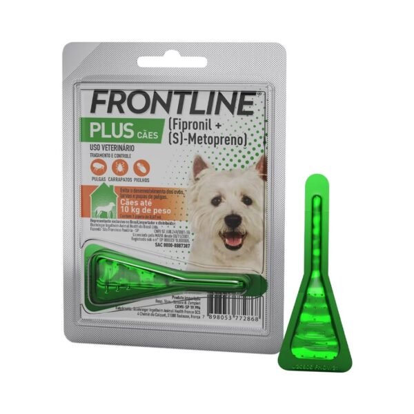 Antipulgas e Carrapatos Frontline Plus para Cães de até 10kg