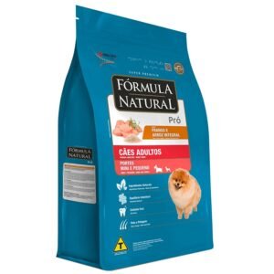 Ração Fórmula Natural Pró para Cães Adultos de Mini e Pequeno Porte Sabor Frango e Arroz Integral 1 kg