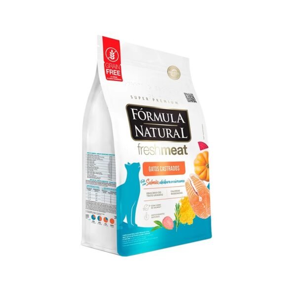 Ração Fórmula Natural FreshMeat para Gatos Adultos Castrados Sabor Salmão 1kg