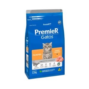 Ração Premier Ambientes Internos para Gatos Filhotes Sabor Frango 1,5 kg
