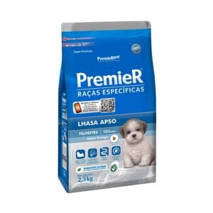 Premier Lhasa Apso Filhote Ração Raças Específicas para Cães 2,5 kg