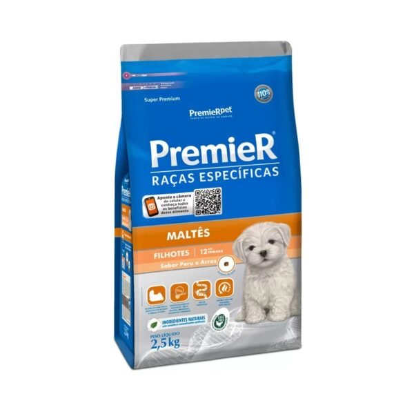 Ração Premier Raças Específicas Maltês para Cães Filhotes 2,5 kg