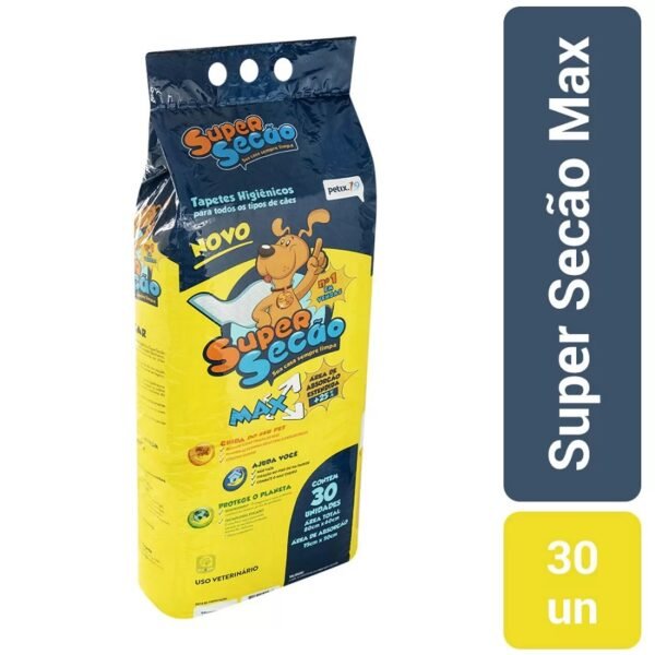 Tapete Higiênico Super Secão Max para Cães 30 unidades