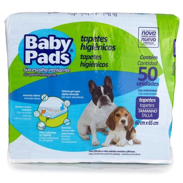 Tapete Higiênico Baby Pads para Cães50 Unidades