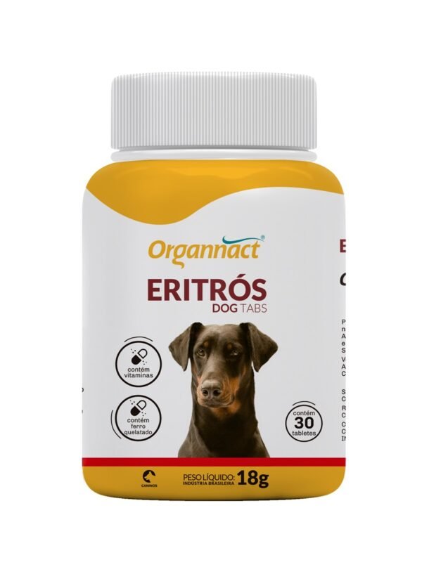 Suplemento Organnact Eritrós Dog Tabs para Cães 30 Tabletes
