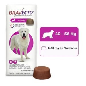 Antipulgas e Carrapatos Bravecto MSD para Cães de 40 a 56 kg
