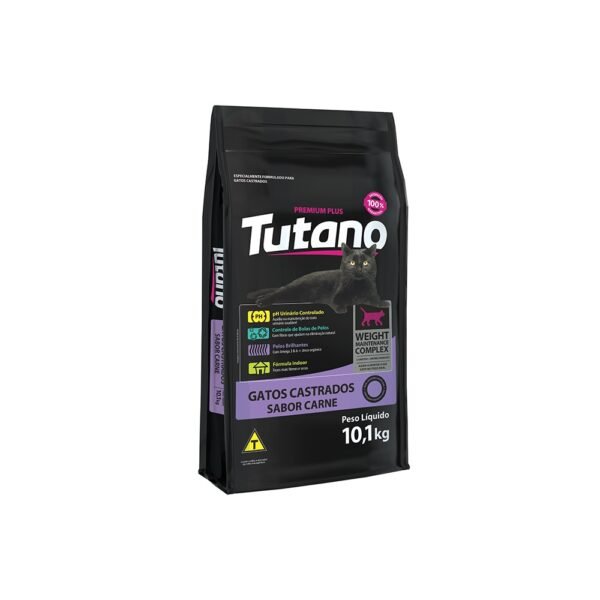 Ração Tutano para Gatos Castrados Sabor Carne 10,1 kg