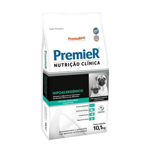 Ração Premier Nutrição Clínica Hipoalergênico para Cães de Pequeno Porte 10,1 kg