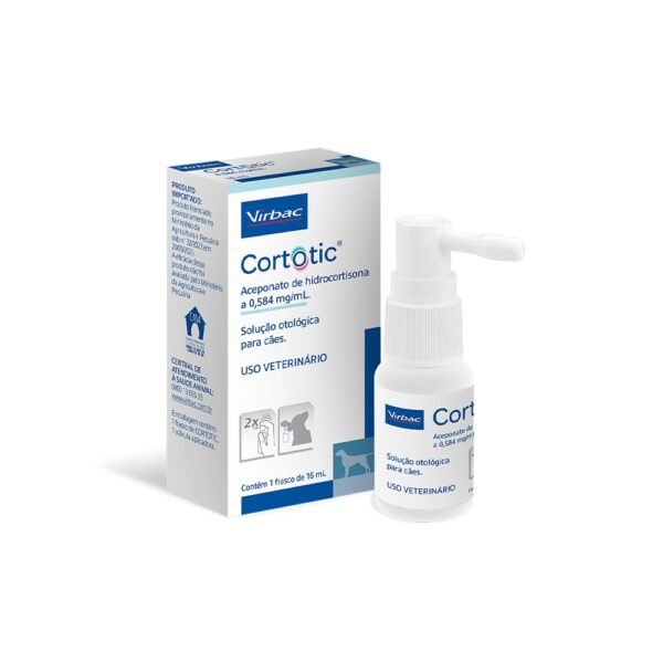 Solução Otológica Virbac Cortotic para Cães 16 mL