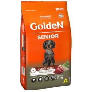 Ração Golden Fórmula Mini Bits para Cães Senior de Porte Pequeno Sabor Carne e Arroz 10,1 kg