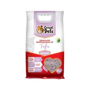 Granulado Higiênico Great Pets Premium Biodegradável Tofu Lavanda 2 kg