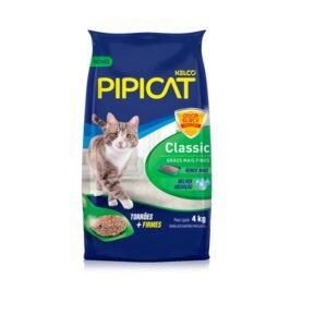 Areia Higiênica Pipicat Classic para Gatos 4 kg