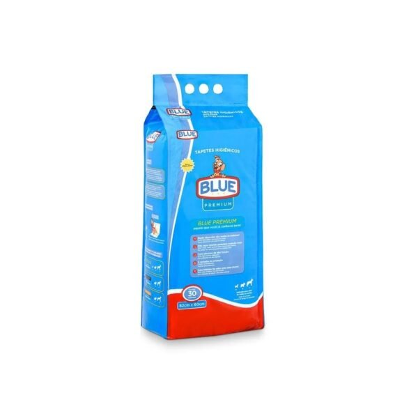 Tapete Higienico Blue Premium 82cmX60cm 30 Unidades