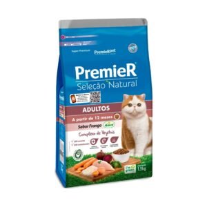 Ração Premier Seleção Natural para Gatos Adultos 1,5 kg