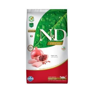 Ração N&D Gatos Adultos Farmina Prime Sabor Frango e Romã 7,5 Kg