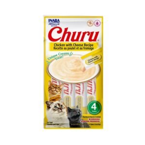 Petisco Purê Churu Galinha com Queijo para Gatos 56g