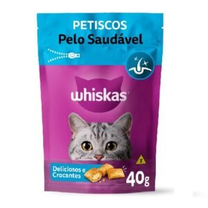 Petisco Whiskas Temptations Pelo Saudável para Gatos Adultos 40 g