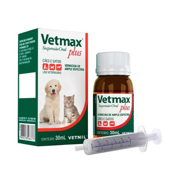 Vetmax Plus Suspensão Vetnil 30 mL
