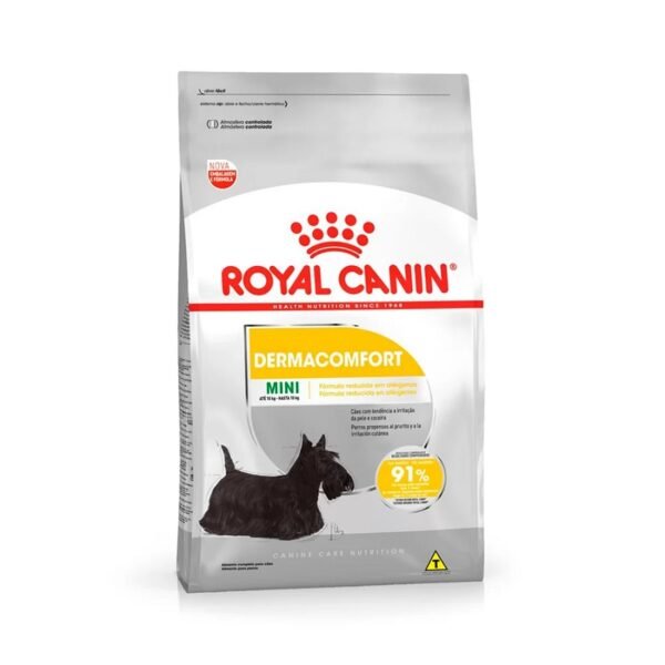 Ração Royal Canin Mini Dermacomfort para Cães Adultos e Sênior de Porte Pequeno 1 kg