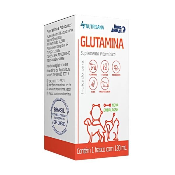 Suplemento Nutrisana Glutamina para Cães e Gatos 20mL