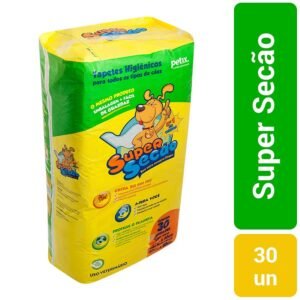 Super Secão Tapete Higiênico para Cachorro Com 30 Unidades