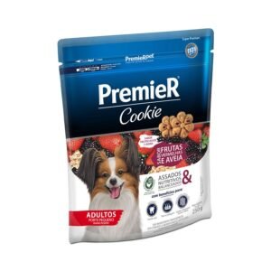 Biscoito Premier Cookie para Cães Adultos Sabor Frutas Vermelhas e Aveia 50g