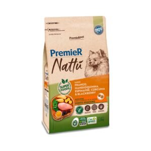 Ração Premier Nattu para Cães Adultos de Porte Pequeno Sabor Mandioquinha 1 kg