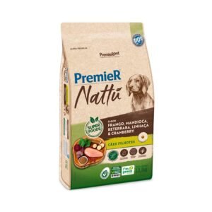 Ração Premier Nattu para Cães Filhotes Sabor Mandioca 10,1 kg
