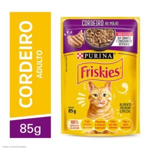 Ração Úmida Friskies Sachê para Gatos sabor Carne ao Molho 85g