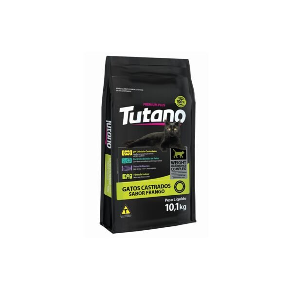 Ração Tutano para Gatos Castrados Sabor Frango 10,1 kg