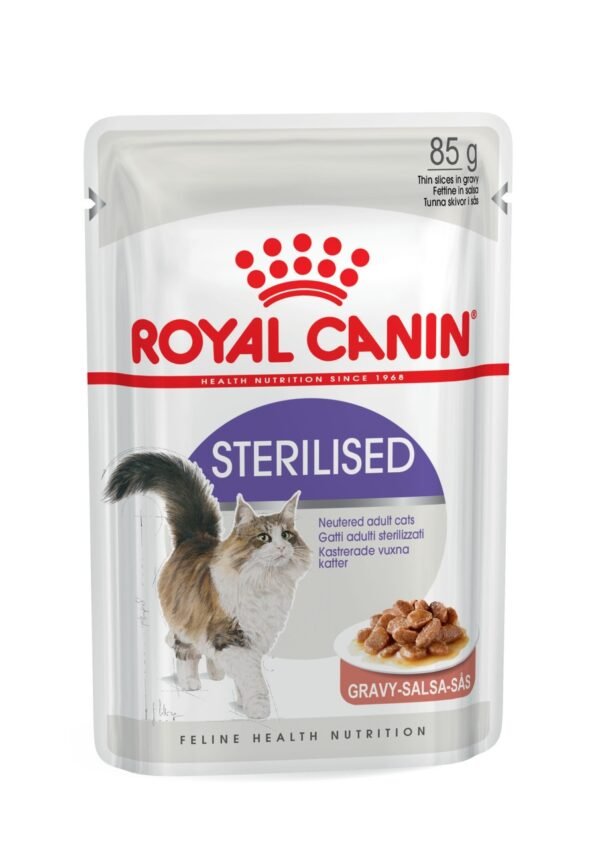 Alimento Úmido Sachê Royal Canin Sterilised para Gatos Adultos Castrados - 85g