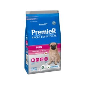 Ração Premier Raças Específicas Pug para Cães Adultos Sabor Frango 2,5 kg