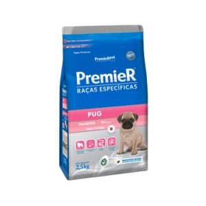 Ração Premier Raças Específicas Pug para Cães Filhotes Sabor Frango 2,5 kg