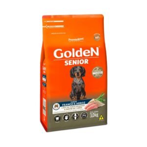 Ração Golden Fórmula Mini Bits para Cães Senior de Porte Pequeno Sabor Frango e Arroz 3 kg