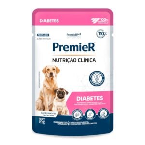 Ração Úmida Sachê Premier Nutrição Clínica Cães Adultos e Filhotes Diabetes 85g