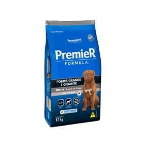 Ração Premier Fórmula Sênior para Cães Adultos de Raças Grandes e Gigantes Sabor Cordeiro - 15kg