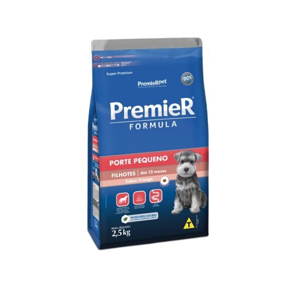 Ração Premier Fórmula para Cães Filhotes de Raças Pequenas Sabor Frango 2,5 kg