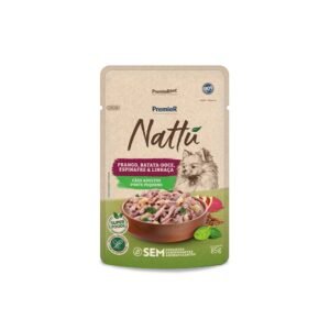 Ração Úmida Premier Nattu para Cães Adultos de Porte Pequeno Sabor Frango, Batata-Doce, Espinafre e Linhaça 85 g