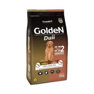Ração Golden Duii para Cães Adultos Sabor Frango e Carne 10,1kg