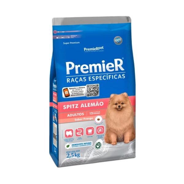 Ração Premier Raças Específicas Spitz Alemão para Cães Adultos 2,5 Kg