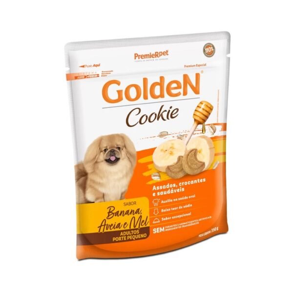 Biscoito Golden para Cães Adultos Sabor Banana Aveia e Mel 350g