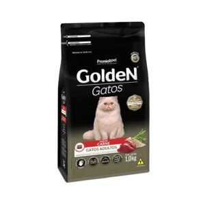 Ração Golden para Gatos Adultos Sabor Carne 1 Kg