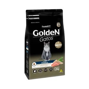 Ração Golden para Gatos Sênior Castrados Sabor Frango 1 Kg