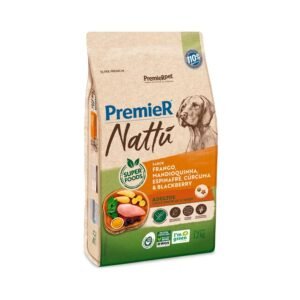 Ração Premier Nattu para Cães Adultos Sabor Mandioquinha 12 kg