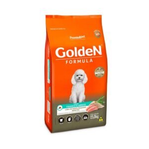 Ração Golden Fórmula Mini Bits para Cães Adultos de Porte Pequeno Sabor Frango e Arroz 15 kg