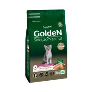 Ração Golden Seleção Natural para Gatos Filhotes Sabor Frango e Arroz 3 kg