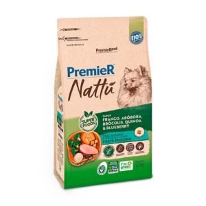 Ração Premier Nattu para Cães Adultos de Raças Pequenas Sabor Abóbora 1 kg