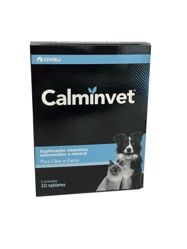 Suplemento Calminvet para Cães e Gatos 20 Tabletes