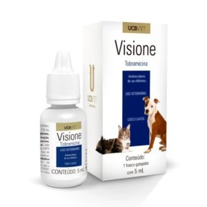 Colírio Visione Tobramicina 3,0 mg/ml 5 mL - Ucbvet